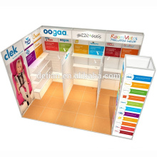 Detian Angebot Baby Messe 3x6 Exhibion ​​Stand Panel System mit Lattenwand für Produkte hängen